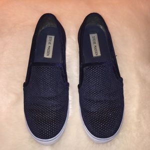 Velvet Steve Madden slip ons